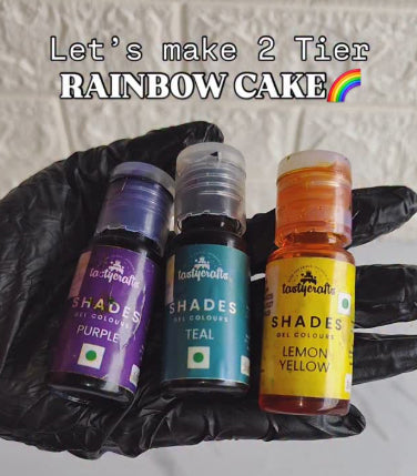 Paint the Rainbow: 2-Tier Ombré Cake with Tastycrafts Gel Colours