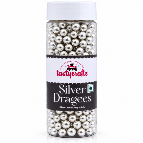 SILVER DRAGEES - 6MM